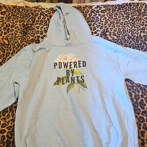 Powered by Plants, lightweight hoodie, size M